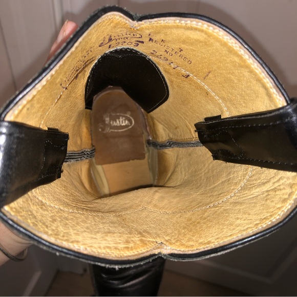 Justin mens cowboy rodeo boots size 6 - Picture 7 of 9